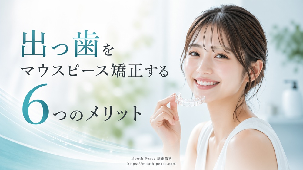 出っ歯をマウスピース矯正する6つのメリット
