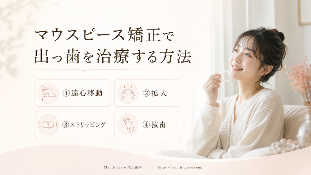 マウスピース矯正で出っ歯を治療する方法