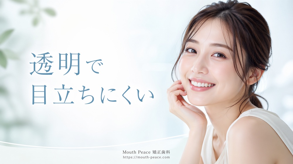 透明で目立ちにくい