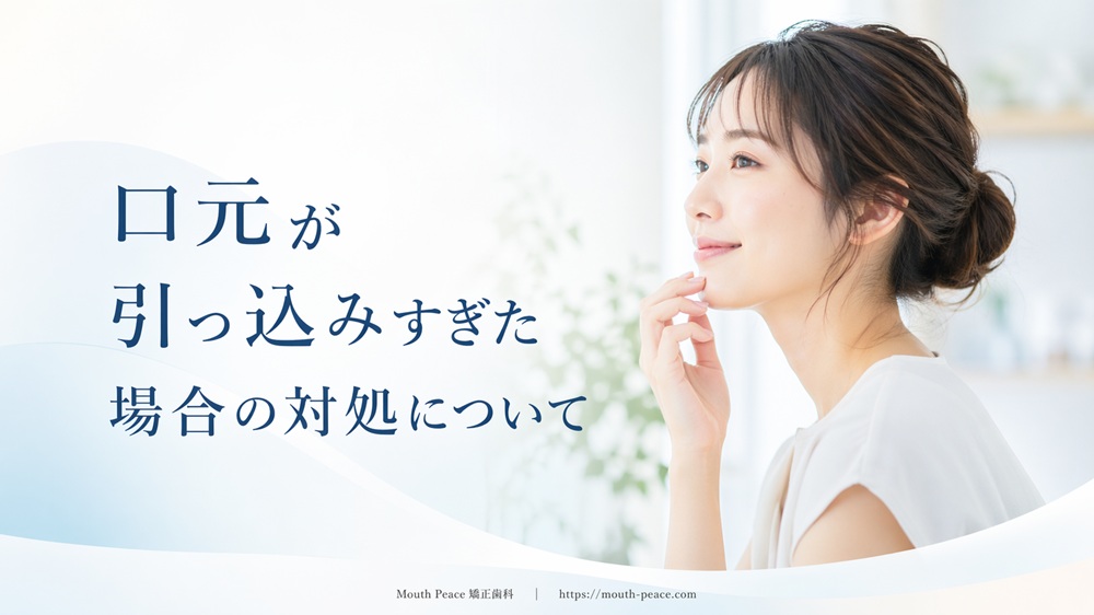 口元が引っ込みすぎた場合の対処について