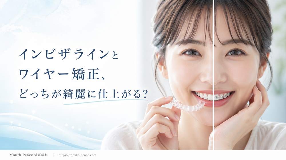 インビザラインとワイヤー矯正、どっちが綺麗に仕上がる？