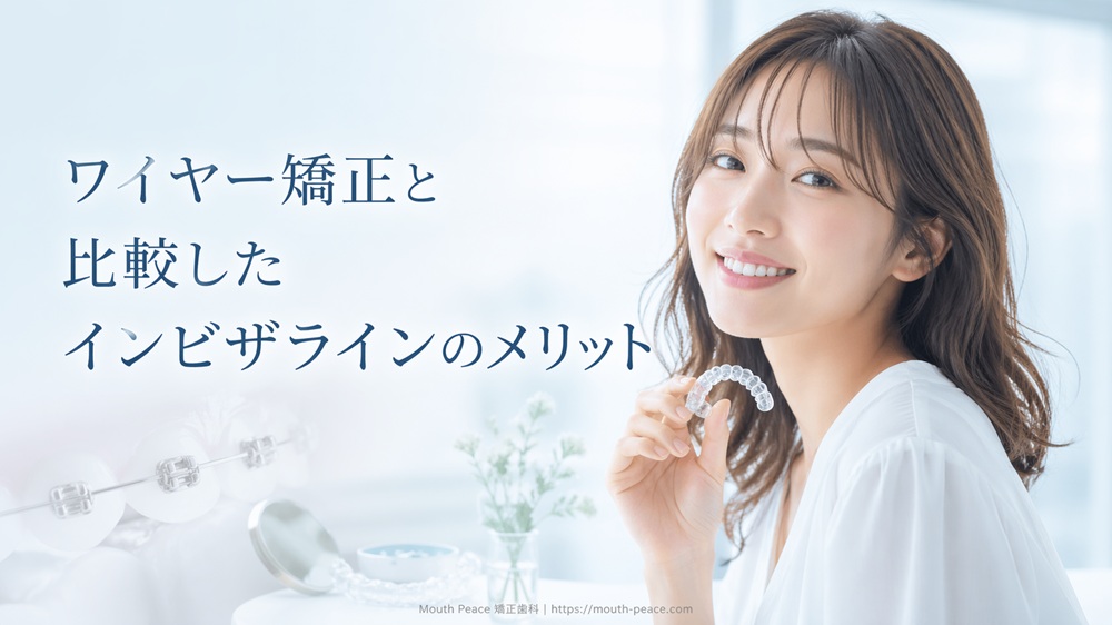 ワイヤー矯正と比較したインビザラインのメリット