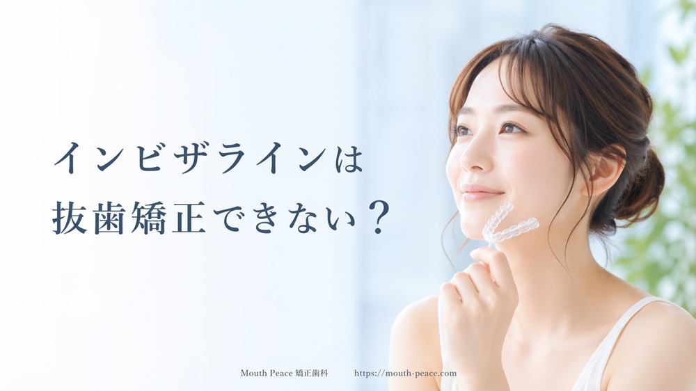 インビザラインは抜歯矯正できない？