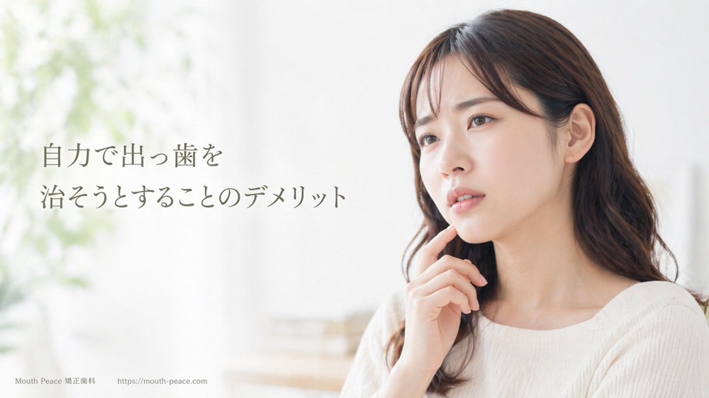 自力で出っ歯を治そうとすることのデメリット