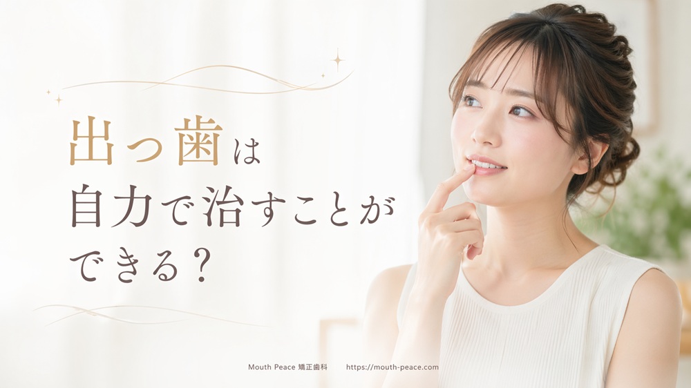 出っ歯は自力で治すことができる?