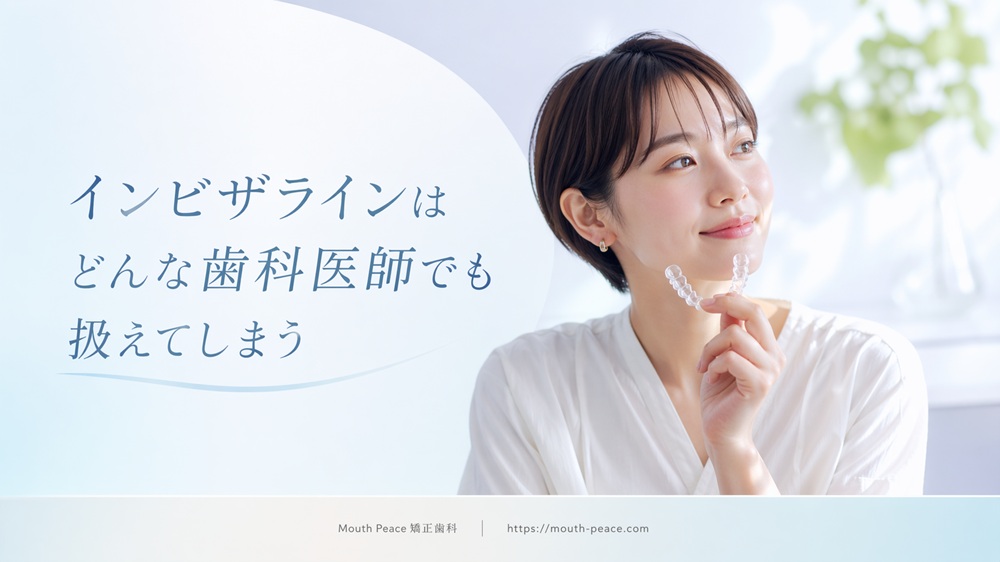 インビザラインはどんな歯科医師でも扱えてしまう