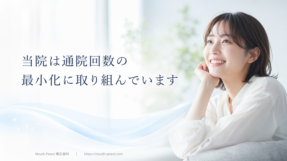 当院は通院回数の最小化に取り組んでいます