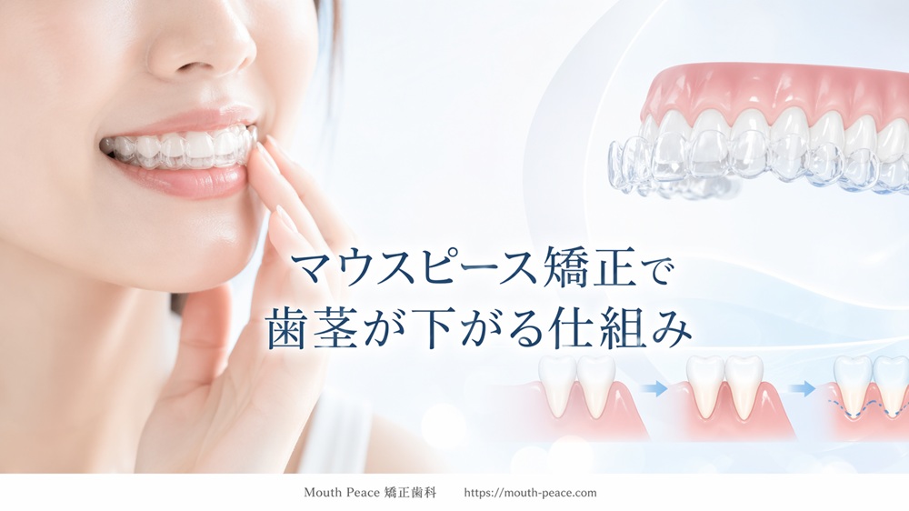 マウスピース矯正で歯茎が下がる仕組み