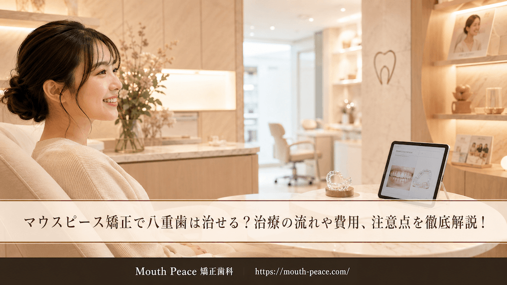 マウスピース矯正で八重歯は治せる？