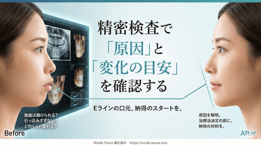精密検査で「原因」と「変化の目安」を確認する